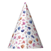 Whimsical Magic Garden Muster Party Hat Partyhütchen (Rückseite)