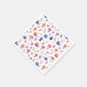 Whimsical Magic Garden Pattern Napkins Serviette (Ecke)