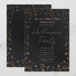 Whimsical Magic Halloween Cocktails Kostüme Party Einladung