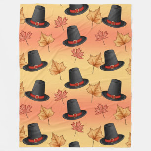 Whimsical Magic Hats mit Herbstleaven Fleecedecke