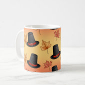 Whimsical Magic Hats mit Herbstleaven Kaffeetasse (Vorderseite Links)