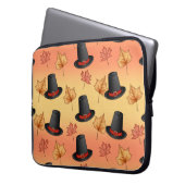Whimsical Magic Hats mit Herbstleaven Laptopschutzhülle (Vorderseite Links)