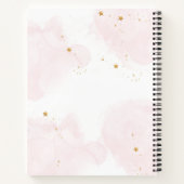 Whimsical magic pink unicorn horn Kinder Notizblock (Rückseite)