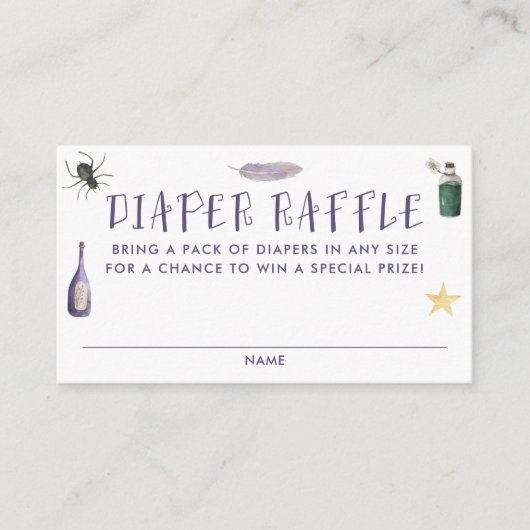 Whimsical Magic Potions Kinderdusche Windelwanne R Begleitkarte (Vorderseite)