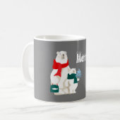 Whimsical Magic Snow Xmas Polar Bär Kaffeetasse (Vorderseite Links)