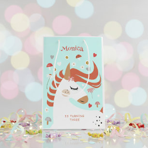 Whimsical magic unicorn Kindergeburtstag Mittlere Geschenktüte