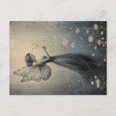 Whimsical Magical Dandelion Fairy Postkarte (Vorderseite)