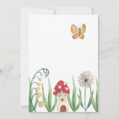 Whimsical Magical Fairy Birthday Einladung (Rückseite)