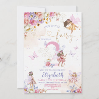 Whimsical Magical Floral Geburtstag Einladung