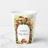 Whimsical Magical Mushroom Baby Dusche Pappbecher (Vorderseite)