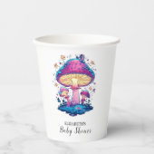 Whimsical Magical Mushroom Baby Dusche Pappbecher (Vorderseite)