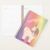 Whimsical Magical Rainbow Einhorn Personalisiert Planer (Anzeige)