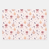 Whimsical Magical rosa Hexenthema Geschenkpapier Set (Vorderseite 2)