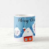 Whimsical Magical Snow Xmas Chic Elegante Kaffeetasse (Mittel)