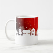 Whimsical Magical Snow Xmas Chic Eleganter Kaffee Kaffeetasse (Links)
