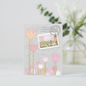 Whimsical Magical Village Garden Postkarte (Stehend Vorderseite)