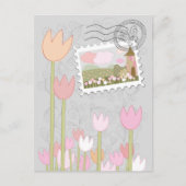 Whimsical Magical Village Garden Postkarte (Vorderseite)