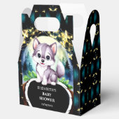 Whimsical Magical Wolf Baby Dusche Geschenkschachtel (Geöffnet)