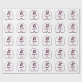 Whimsical magisch Weihnachten lila ästhetische Geschenkpapier (Flach)