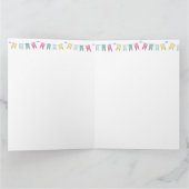 Whimsical Mairytale Dragon Baby Dusche Dankeskarte (Innenseite)