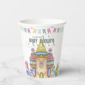 Whimsical Mairytale Dragon Baby Dusche Pappbecher (Vorderseite)