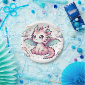 Whimsical Mairytale Dragon Baby Dusche Pappteller (Party)