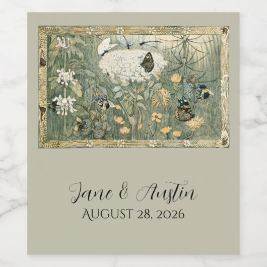 Whimsical Mairytale Weinetikett (Einzelnes Label)