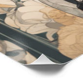 Whimsical Manga Dreams: Little Black Dress Fantasy Poster (Ecke)