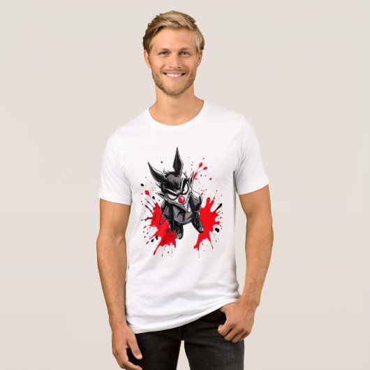 Whimsical Manga Vibes Tri-Blend Shirt (Vorderseite voll)