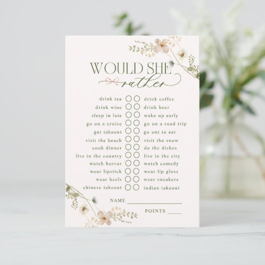 Whimsical Märchengarten würde sie eher Begleitkarte (Stehend Vorderseite)