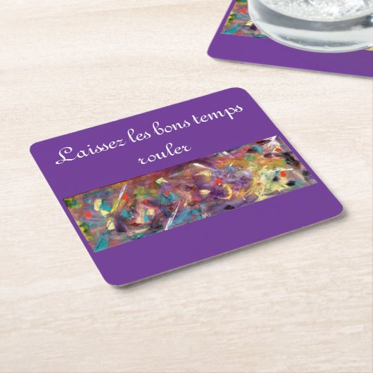 Whimsical Mardi Gras Untersetzer (angewinkelt)