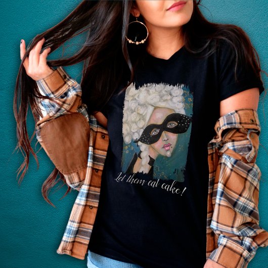 Whimsical Marie Antoinette Original Art Quote Spaß Tri-Blend Shirt