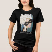Whimsical Marie Antoinette Original Art Quote Spaß Tri-Blend Shirt (Vorderseite)