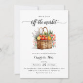 Whimsical Market Bauern Bridal Dusche Einladung (Vorderseite)