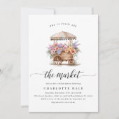 Whimsical Market Bridal Dusche Einladung (Vorderseite)
