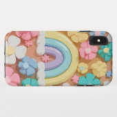 Whimsical Marshmallow Blooms - Lebhafter Fall für Case-Mate iPhone Hülle (Rückseite (Horizontal))