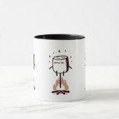 Whimsical Marshmallow Roasting selbst Tasse (Zentrum)