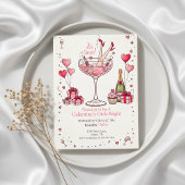 Whimsical Martini Galentine's Invitation Einladung
