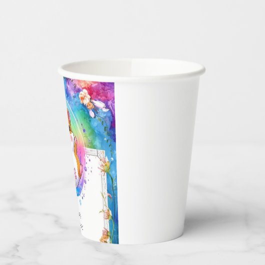 Whimsical Meadow Hamster Geburtstag Pappbecher (Links)