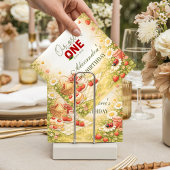 Whimsical Meadow Lady Bug 1st Birthday Serviette