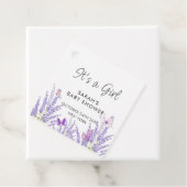 Whimsical Meadow Lavender Butterfly Babydusche Geschenkanhänger (Beispiel)