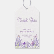 Whimsical Meadow Lavender Butterfly Babydusche