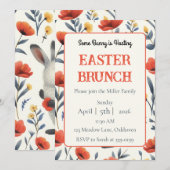 Whimsical Meadow Personalized Easter Brunch Einladung (Vorne/Hinten)