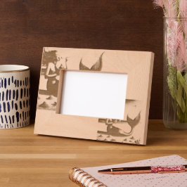 Whimsical Meerjungfrau Genuss Eis Creme Geätzte Rahmen