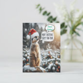 Whimsical Meerkat Weihnachten (Stehend Vorderseite)