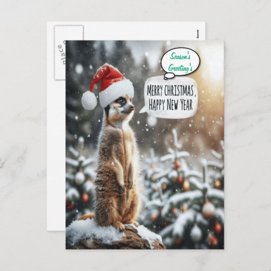 Whimsical Meerkat Weihnachten (Vorne/Hinten)