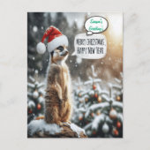 Whimsical Meerkat Weihnachten (Vorderseite)