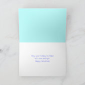 Whimsical Menorah Hanukkah Grußkarte Dankeskarte (Innenseite)