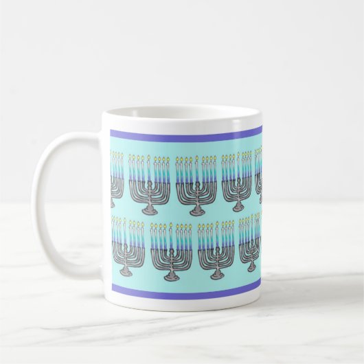 Whimsical Menorah Kaffeetasse (Links)