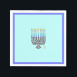 Whimsical Menorah Paper Napkin Serviette<br><div class="desc">Dieses Whimsical Menorah Paper Napkin ist die perfekte kinderfreundliche Papierserviette für Hanukkah Ansammlungen. Ist Teil meiner Whimsical Menorah Hanukkah Sammlung.</div>